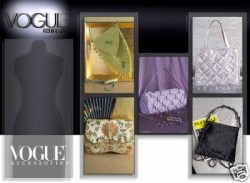 7839 5 VOGUE BEADED PLEATED LINED SIZED EMBELLISHED EVENING BAGS PATTERN new